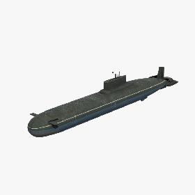 Typhoon SSBN Submarine 3D model